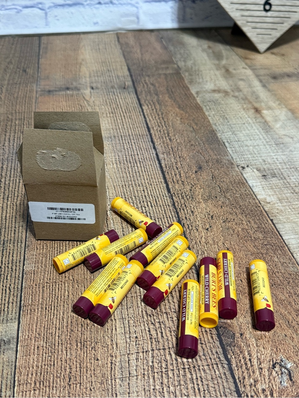 Burt's Bees Natural Lip Balm, Wild Cherry, 0.15 Ounces each (Value Pack of 12)